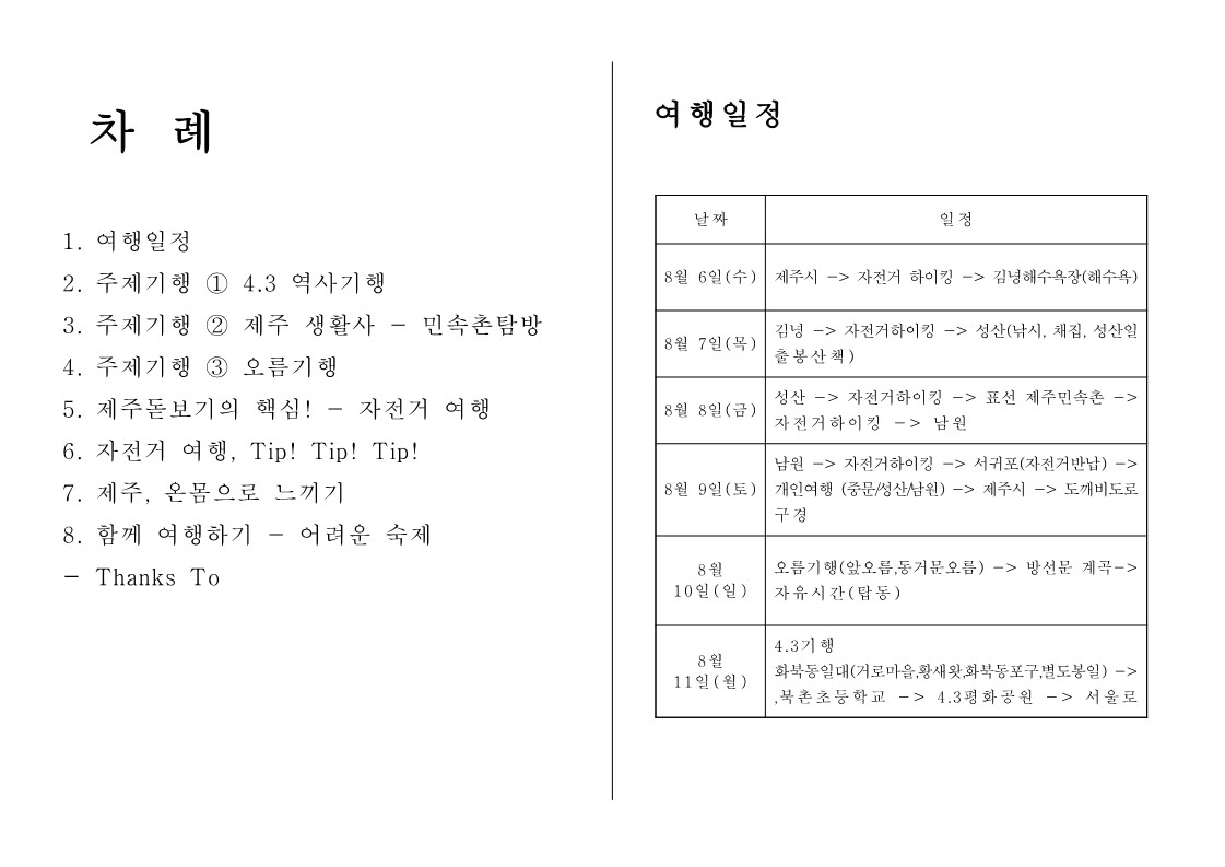 2003년 하자 브로셔 결과보고서