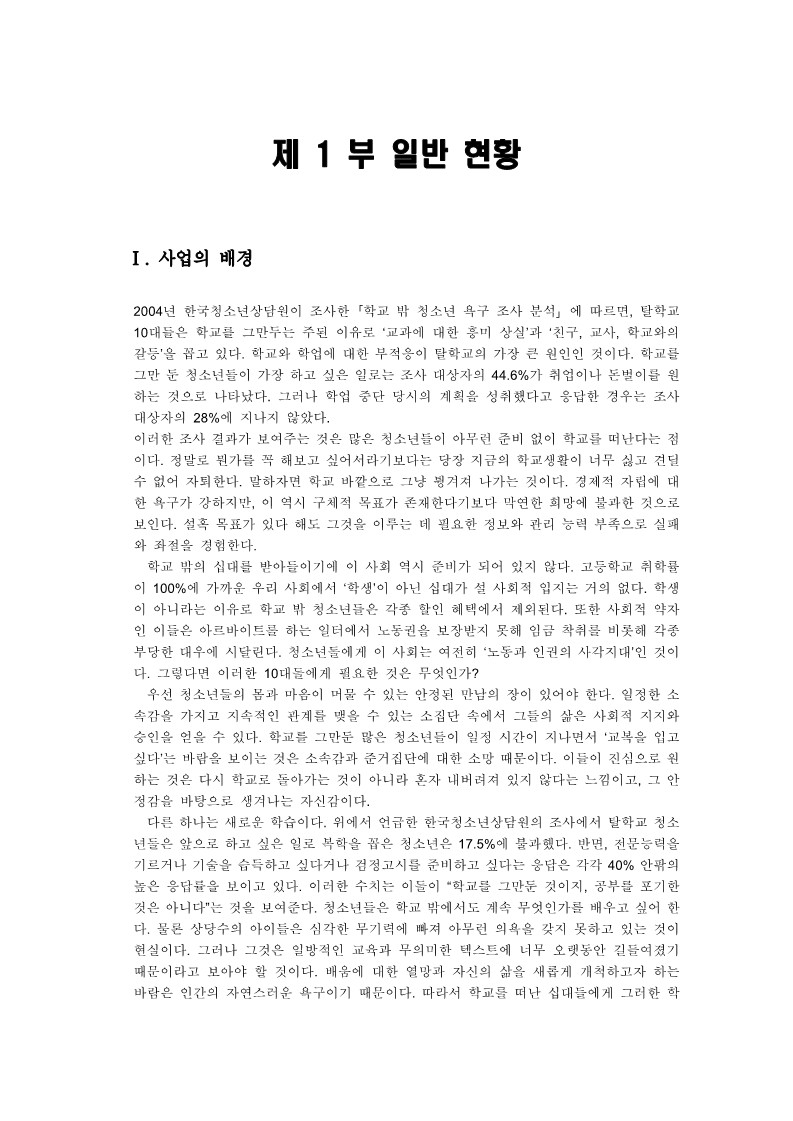 2004년 사업보고서 개요